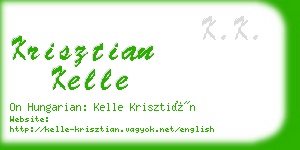 krisztian kelle business card